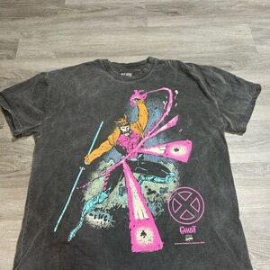 Vtg Retro Style Marvel • American Thrift X-Men Gambit Men’s Double Sided Tee M